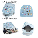 Aesthetic Kawaii Ita Backpack Pin Display Cute Purse For Anime Pins