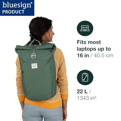 Osprey Arcane Roll Top Commuter Backpack, Pine Leaf Green | Osprey Backpacks