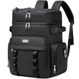 Weitars Insulated Cooler Backpack,Double Deck Waterproof Soft Cooler Bag,Backpack Coolers Leak Proof Lunch Backpack for Men Women for Travel,Camping,Picnic,Beach,Picnic,Outdoor 31L/52 Can (Black)
