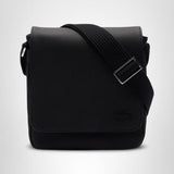 Lacoste Men's Classic Flap Crossbody Bag, Black Flap, One Size