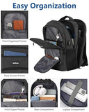 kadilong Large Laptop Backpack Men Book Bag with USB Charging Port Business Travel Anti Theft Durable,Water Resistant College Computer Bag Fits 17.3 Inch Notebook for Teenage Boys,Black