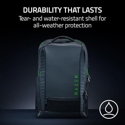 Razer Rogue V4 18" Gaming Laptop Backpack — Tear & Water Resistant Exterior, Shockproof Sleeve Fits Up to 18 inch Laptops, Ergonomic Comfort, Made with Recycled Material, Padded Shoulder Straps