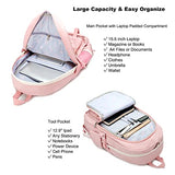 Backpack for Girls with Accessories Laptop Bookbags 16 Inch Kawaii Kids Elementary Middle High School Bag College Travel Daypack Gifts for Teens Women Students (Pink)