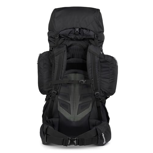 Kelty Coyote 60-105 Liter Internal Frame Backpack - Hiking, Backpacking, Travel, Adjustable Torso (105L / Black)