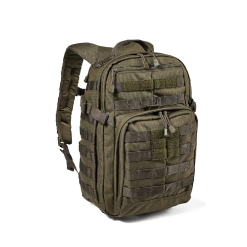 5.11 Tactical Rush 12 2.0 Tactical Backpack 24L Molle Laptop, Ranger Green