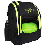 MVP Disc Sports Voyager Lite Backpack Disc Golf Bag (Lime)