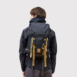 Topo Designs Rover Trail Pack 22L, Molded Back Panel, Waist Belt, Water Bottle Pockets (Forest/Goldenrod)