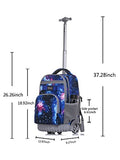 Tilami Rolling Backpack 18 inch Boys and Girls Laptop Backpack