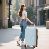 Eeeza Luggage Sets 5 Piece, Suitcases with Wheels, ABS Hard Case Luggage with TSA Lock Spinner Wheels, Carry On Luggage Set (20/24/28 inch)