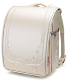 IwaiLoft Ransel Randoseru Backpack Automatic Satchel Japanese School Bag Cherry Blossom Sakura Embroidery PU Bookbag (Aiboly)