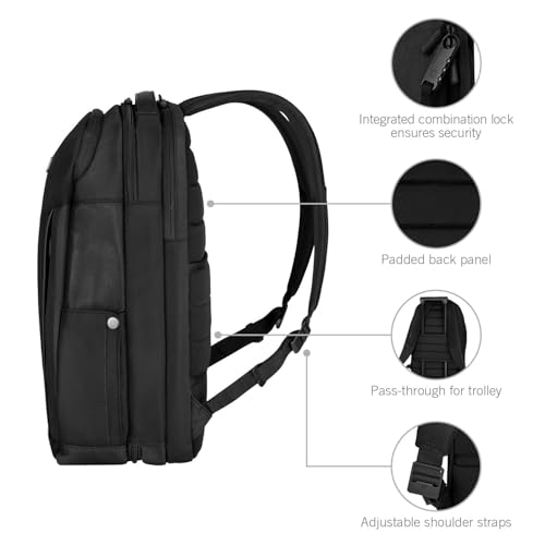 Victorinox Swiss Army Altmont Professional Deluxe Laptop Backpack Black