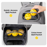 YOREPEK Large Pickleball Bag Backpack,Hold 4 Paddles with Padded Protection