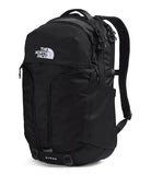 The North Face Surge Commuter Laptop Backpack - Daypack, Water Repellent, 15" Laptop Sleeve, Reflective Details, TNF Black/TNF Black-NPF, One Size