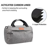FIREDOG Smell Proof Bag, Dog Tested Smell Proof Case Big Smell Proof Pouch for Travel Storage 9x4x5 Inch (Grey)