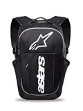 Alpinestars GFX Boss Backpack, Motorcycle, Powersports Commuter, Padded Laptop Sleeve, One Size, Black/White