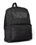Vans Old Skool Flying V Backpack - Everyday Laptop Bag, 15" Computer Sleeve, Bottle Pockets, 2 Compartments, Organizer Panel, Black, One Size
