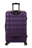 Rockland Melbourne Hardside Expandable Spinner Wheel Luggage, Purple, Checked-Large 28-Inch