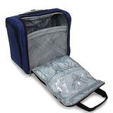 World Traveler Dejuno Lightweight Underseat 15-Inch Carry-On Rolling Luggage, Navy