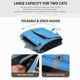 Kexudar Expandable & Foldable Pet Backpack for OBED Boundary GVR MMR 2024-2026, Portable Carrier Bag with Breathable Mesh for Bike Travel Grey