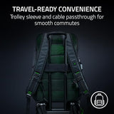 Razer Rogue V4 18" Gaming Laptop Backpack — Tear & Water Resistant Exterior, Shockproof Sleeve Fits Up to 18 inch Laptops, Ergonomic Comfort, Made with Recycled Material, Padded Shoulder Straps