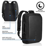 XDDesign Bobby Bizz 10 Liter Anti Theft Laptop Backpack with Padded 15.6" Laptop Sleeve, smart password lock, Water Repellent, USB Charging Port, travel backpack carry on flight for men and women