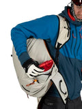 Osprey Firn 28L Ski and Snowboard Backpack, Sandy Grey/Tequila Orange, Small/Medium