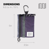 Topo Designs Accessory Bags, Travel Organizer for Smaller Items, Durable Storage Pouch, 3 Sizes, Fully Lined Pack Cloth (Mountain/Nightshade/Slate)