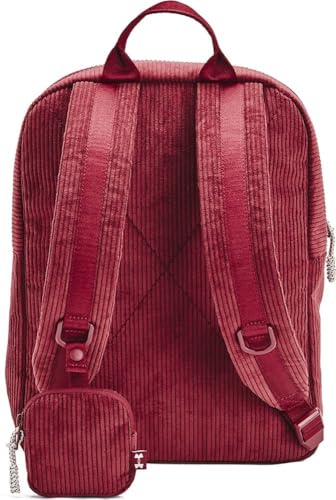 Under Armour women's, Loudon Corduroy Small Backpack (625) Cardinal/Cardinal/Summit White One Size Fits Most