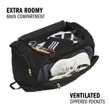 adidas Defender 5 Duffel Bag for Sports, Gym and Travel, Black/Gold Metallic, OSFA