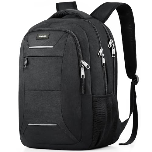 Backpack for Men and Women, School Backpack for Teens, Black Backpack for Boys with USB Charging Port Fits 15.6 Inch Laptop, Water Resistant Travel College Bookbag