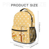 ZWSRKLY Anime Backpack 17 Inch Oxford Cloth (Yellow)