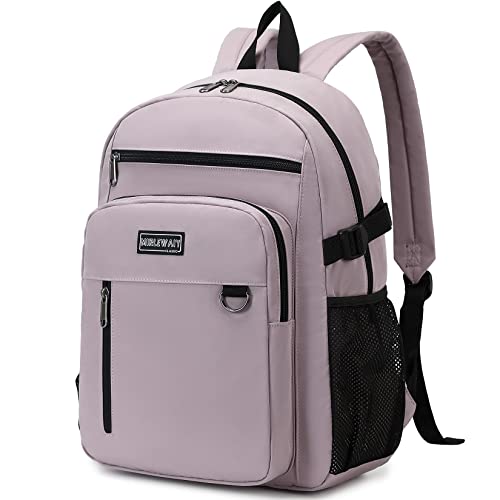 MIRLEWAIY Backpack Casual Laptop Daypack Girls Lightweight School Bookbag Work Bag For Travel High School student water-resistent, Pink Purple