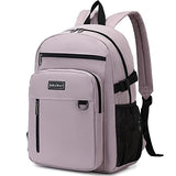 MIRLEWAIY Backpack Casual Laptop Daypack Girls Lightweight School Bookbag Work Bag For Travel High School student water-resistent, Pink Purple