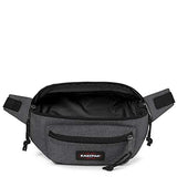 EASTPAK Doggy Bag – 3L Waistpack with Front & Back Zip Pockets, Adjustable Belt, Lightweight & Vegan-Friendly, Black Denim