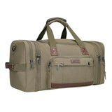 WITZMAN Canvas Duffle Bag for Men Expandable Convertible Travel Gym Duffel