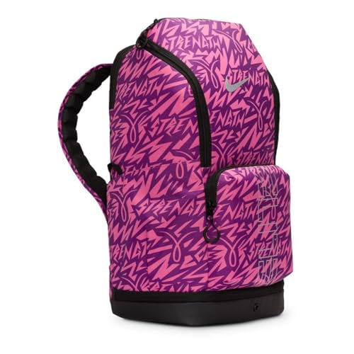 nike backpacks pink and purple Elemental Backpack (Pink Glaze/White) purple design stands out with a bold oversized Nike logo on the front Purple Nike Elite Backpack