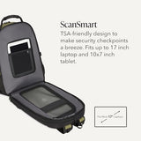 SWISSGEAR 1900 ScanSmart Laptop Backpack, Fits Most 17-Inch Laptops, TSA-Friendly Lay-Flat Design, RFID Protection, and Tablet Pocket, Black, 31L, 18.5-Inch