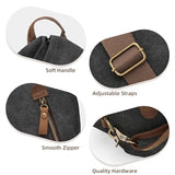 Vintage Canvas Backpack Crossbody Rucksack Outdoor Daypack for Men Women