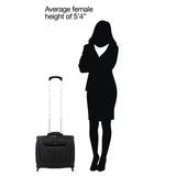 Travelpro Maxlite 5 Softside Lightweight Rolling Underseat Tote Upright 2 Wheel Bag, Men and Women, 14-Inch — Black