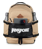 JanSport Small Seattle Pack – Compact Backpack with Main Compartment, Dual Water Bottle Pockets, and Padded Sleeve for 15-Inch Laptop, Travertine