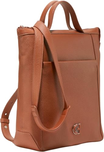 Cole Haan Womens Grand Ambition Small Convertible Luxe Backpack, New British Tan