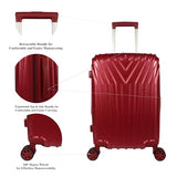 World Traveler Skyline Hardside 24-Inch Spinner Luggage - Burgundy