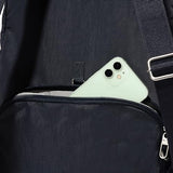 Baggallini Securtex® Anti-theft Vacation Travel Backpack 10x13 Slash-Resistant Nylon Daypack w/RFID, French Navy