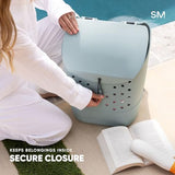 Simple Modern Large Getaway Backpack | Waterproof Material EVA Bag with Zipper Pocket for Beach, Pool, Boat, Travel | Durable and Lightweight | 23L | Sea Glass Sage