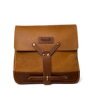 Full Grain Leather Messenger Bag Handmade Vintage Unisex Cross Body Motorcycle Mount Small Saddlebag | With Adjustable Shoulder Strap
