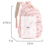 Phaoullzon Girls High Middle School Coquette Backpack for Teen Kawaii Bows Bookbag College Daypack,Pink Bow