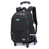 Mfikaryi Solid Color Elemetary Rolling Backpack,Camo Prints Kids Wheeled School BookBag,Backpack with wheels for boys
