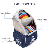 Apex Outdoors Disc Golf Bag, Large Disc Golf Backpack Holds Over 21 Discs