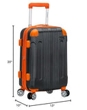 Rockland London Hardside Spinner Wheel Luggage, Charcoal, Carry-On 20-Inch