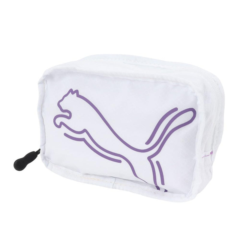 Puma Round Tote Bag, Golf Shadow Cat Packable Round Tote, PUMA White, One Size